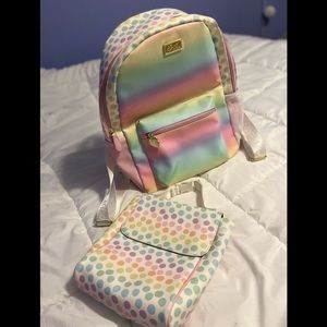 Luv Betsy backpack with lunch bag